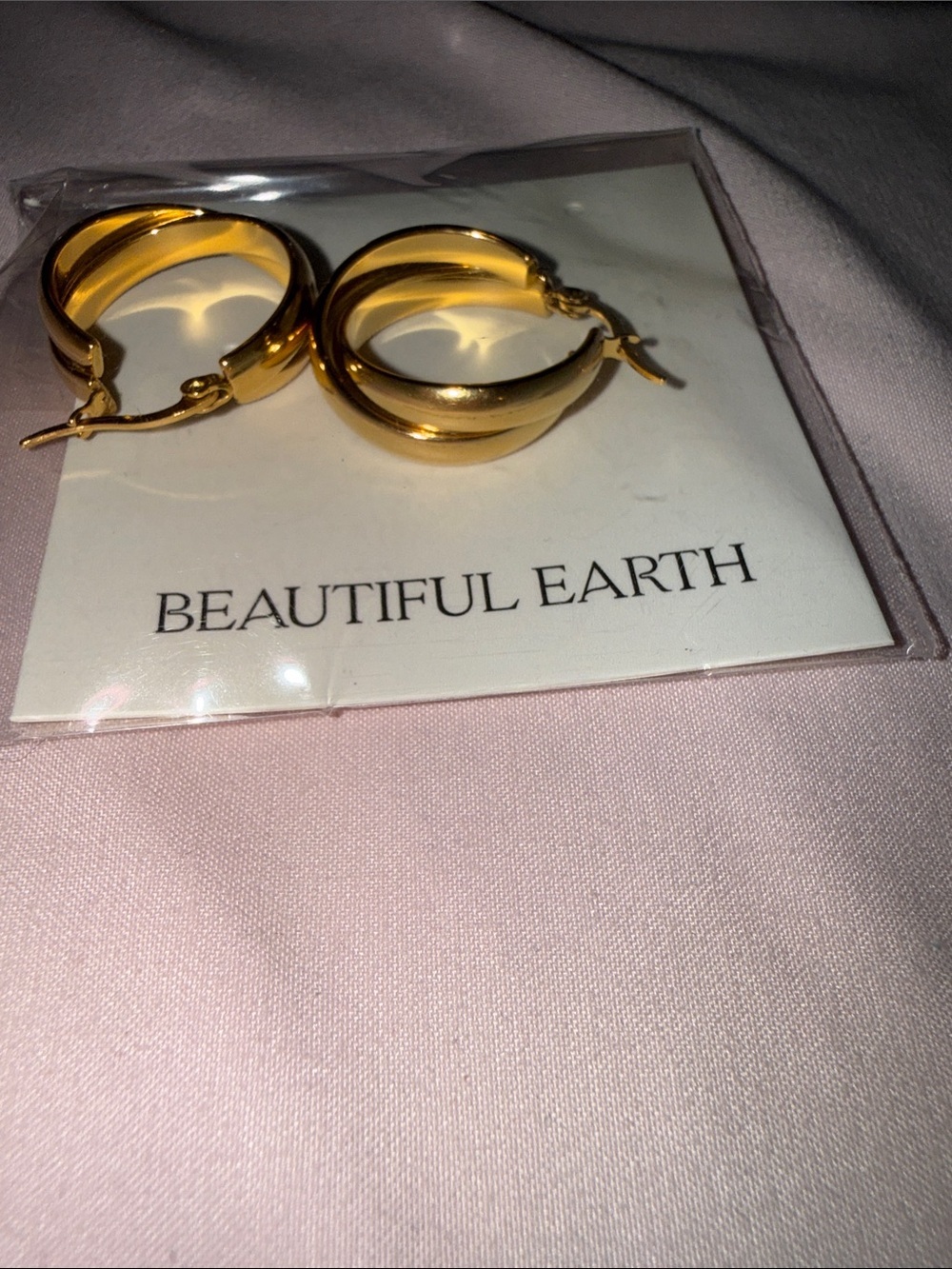 Gold Hoop Earrings — Polished Chunky Hoops